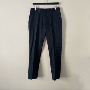 NWT New Jos. A. Bank Travelers Navy Tailored Slim Fit Flat Front Chinos 33x32